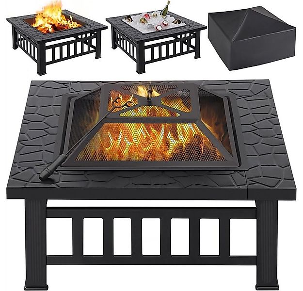 Yaheetech Feuerschale, Fire Pit für Terrasse Tischkamin günstig online kaufen