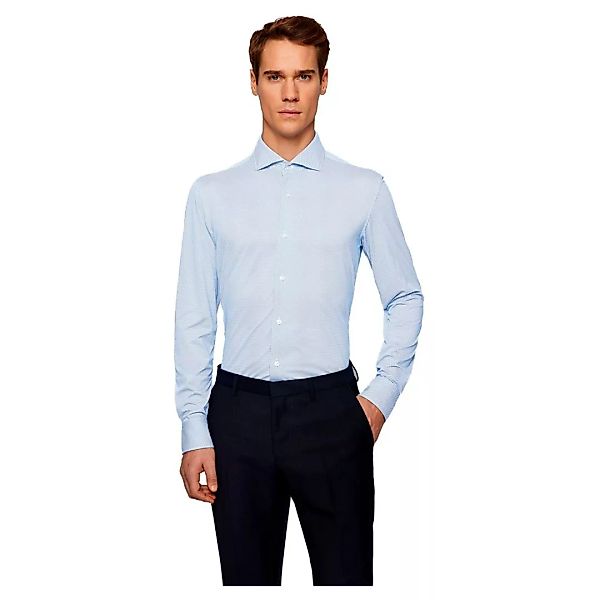 Boss Jason Langarm Hemd 41 Medium Blue günstig online kaufen