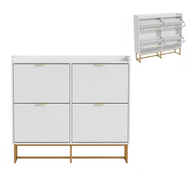 UEV Schuhschrank mit 4 Klappen, Schuhkipper günstig online kaufen