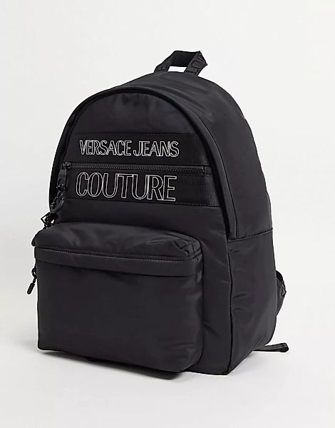 Versace Jeans – Couture – Rucksack mit Logo in Schwarz günstig online kaufen