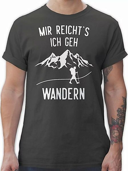 Shirtracer T-Shirt Mir reichts ich geh wandern - Berge Wandern Laufen Jogge günstig online kaufen