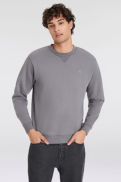 Replay Sweatshirt mit V-Einsatz am Halsausschnitt günstig online kaufen