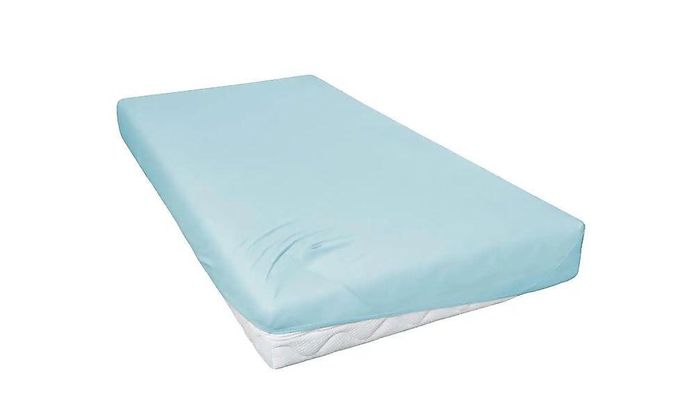 como Jersey-Spannbetttuch   ¦ blau ¦ Maße (cm): B: 150 Bettwaren > Bettlake günstig online kaufen