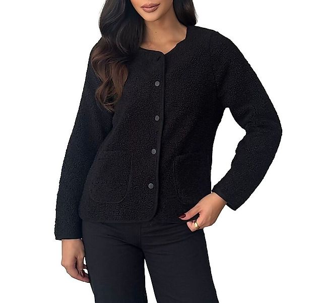 Ital-Design Bouclèjacke Kuscheljacke für Damen – Modisch, Komfortabel, Viel günstig online kaufen