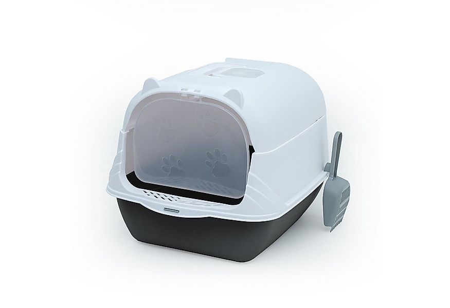 Intirilife Katzentoilette, Katzentoilette mit Deckel inklusive Schaufel Kat günstig online kaufen