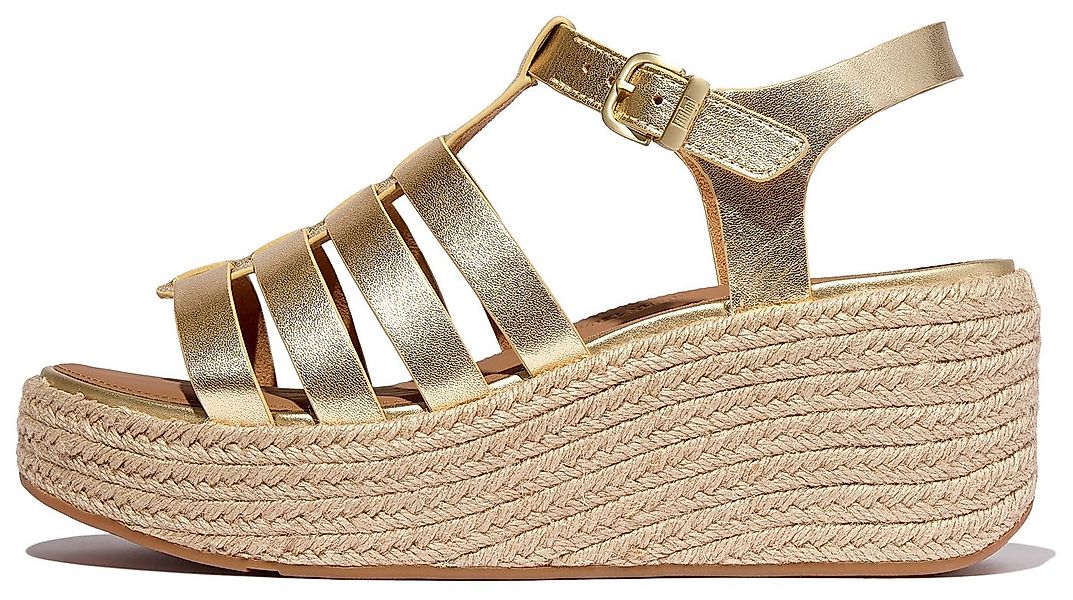 Fitflop PLATFFORMS Keilsandalette, Plateau Sandale im schönen Metallic-Look günstig online kaufen