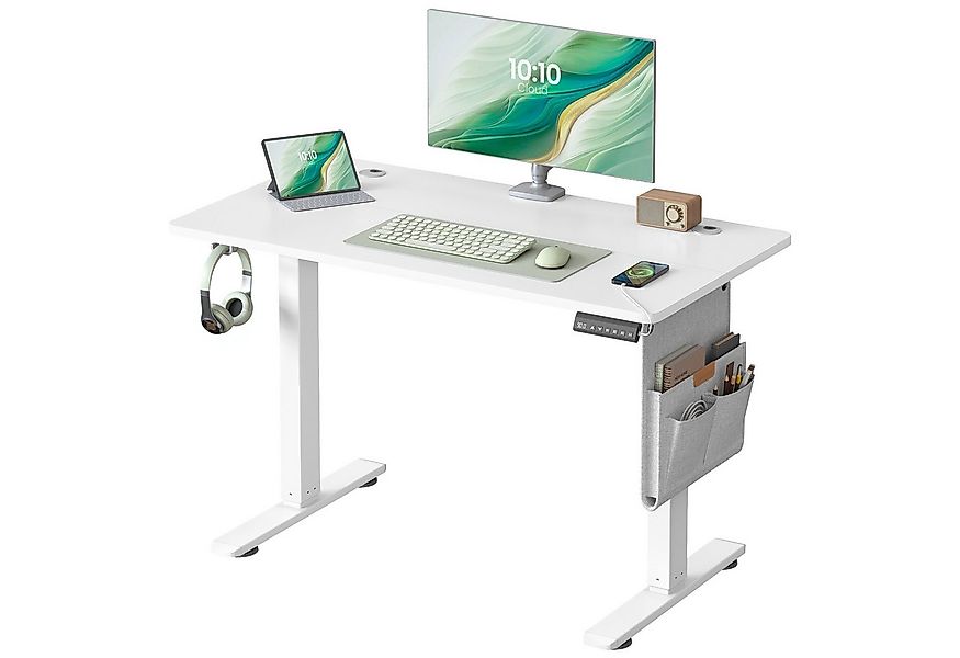 SONGMICS Schreibtisch Höhenverstellbarer elektrisch, 120/140/160/180 cm günstig online kaufen