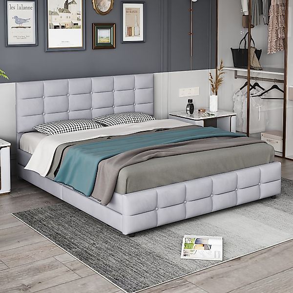 STILVORA Polsterbett 180x200 Bettgestell mit Matratze,Jugendbett günstig online kaufen