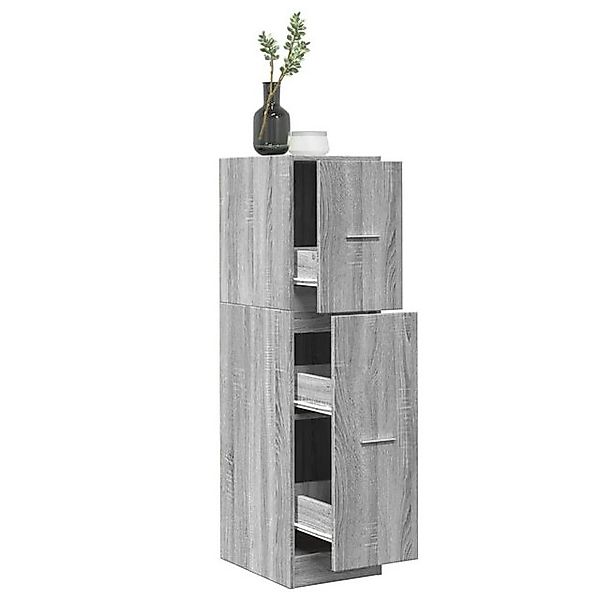 vidaXL Aktenschrank Apothekerschrank Betongrau 30x41x118 cm Spanplatte günstig online kaufen