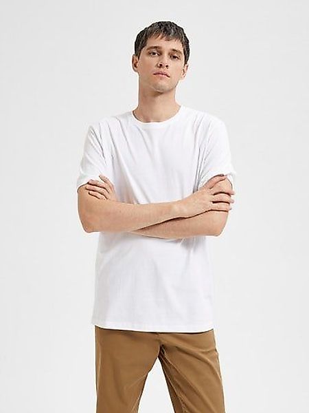 Selected Rundhalsshirt SLHASPEN SS O-NECK TEE günstig online kaufen