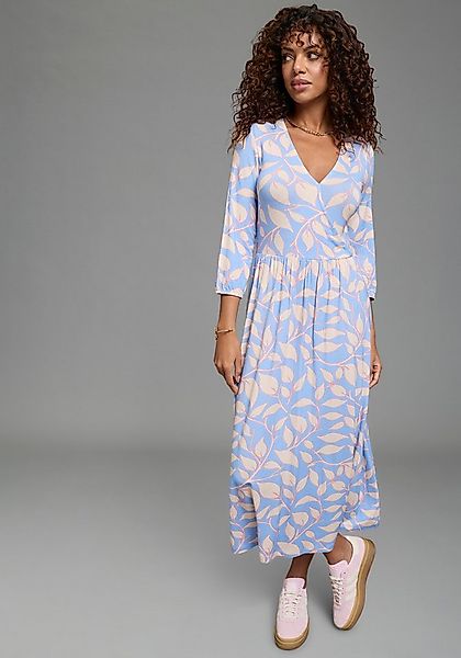 Laura Scott Midikleid wadenlanger Schnitt, aus Jersey, elastische Viskosemi günstig online kaufen