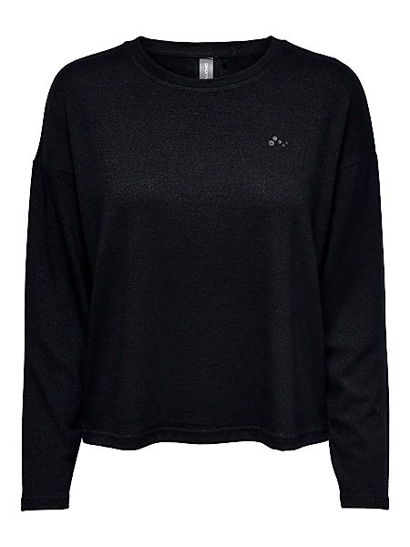 ONLY Einfarbiges Sweatshirt Damen Schwarz günstig online kaufen
