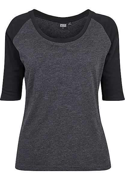 URBAN CLASSICS Kurzarmshirt "Urban Classics Damen Ladies 3/4 Contrast Ragla günstig online kaufen