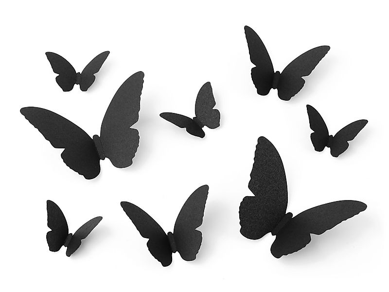 partydeco Wandtattoo, 3D Aufkleber Nachtfalter 6-12cm günstig online kaufen