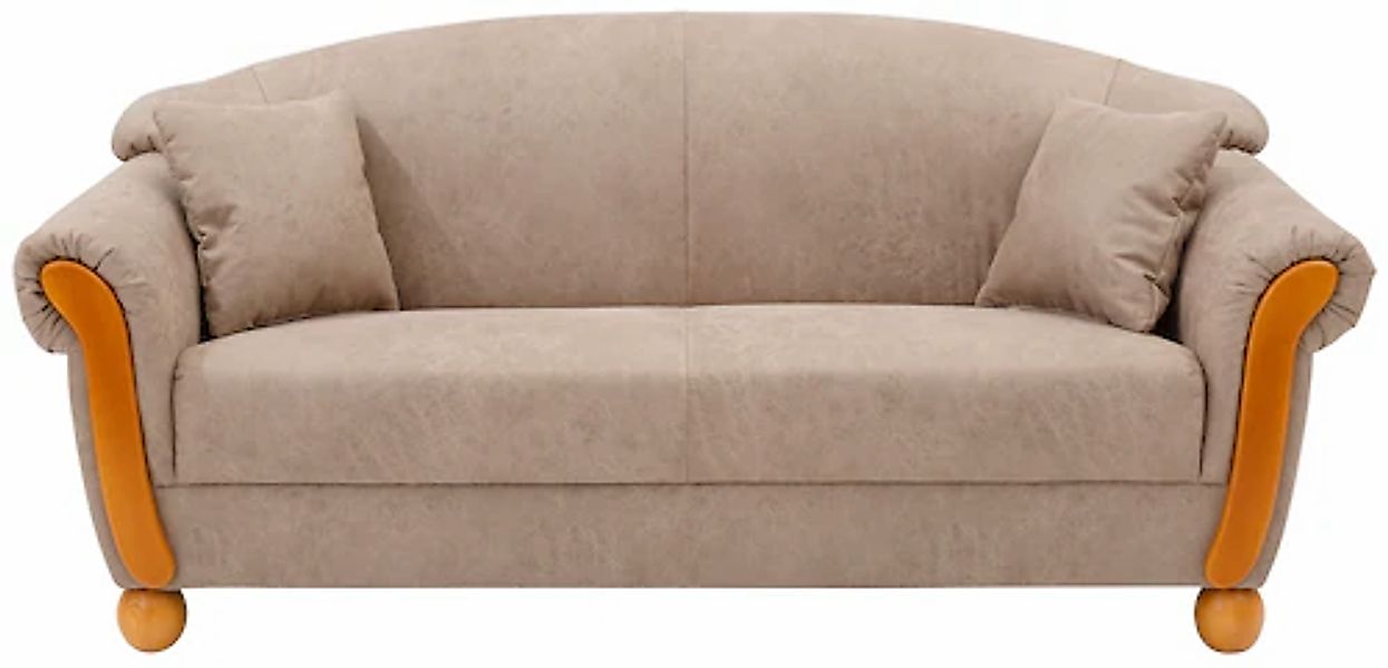 Home affaire 3-Sitzer "Milano Vintage" mit Federkern, Bezug in Lederoptik, günstig online kaufen