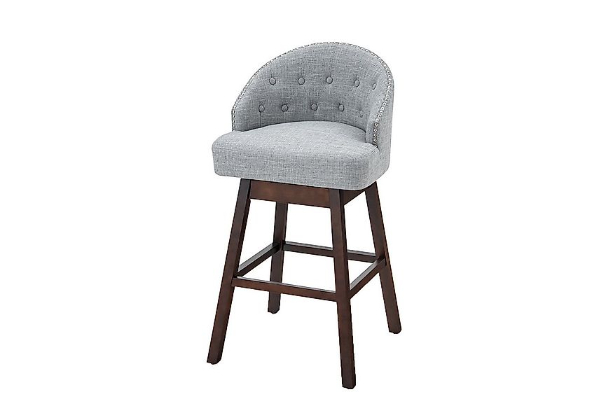 KOMFOTTEU Barhocker Bistrohocker (2er Set), 360° drehbar, mit Rückenlehne F günstig online kaufen