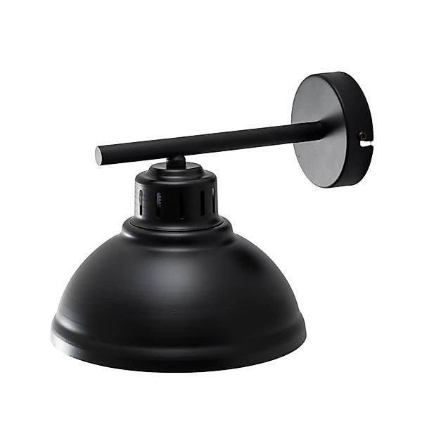 Wandlampe Sven, schwarz-goldfarben, Ø 21 cm, Stahl günstig online kaufen
