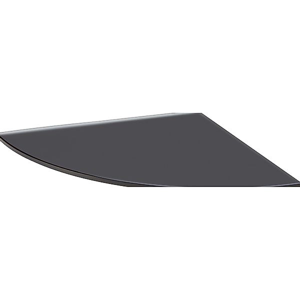 Glasregal Bransley 0,6 cm x 25 cm x 25 cm Schwarz günstig online kaufen