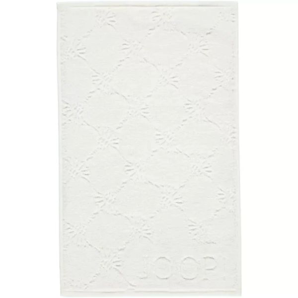 JOOP Uni Cornflower 1670 - Farbe: weiß - 600 - Gästetuch 30x50 cm günstig online kaufen