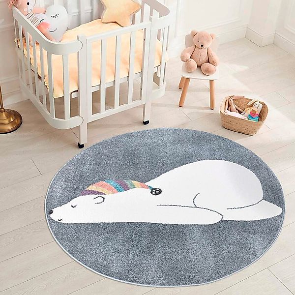 Carpet City Kinderteppich "ANIME921" rund 11 mm Höhe Kinderzimmer Teppich M günstig online kaufen