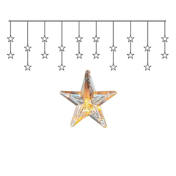 MARELIDA LED-Lichtervorhang LED Lichtervorhang 20 leuchtende günstig online kaufen