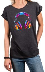 MAKAYA Print-Shirt Damen Gitarrenmotiv Gitarre Festival günstig online kaufen