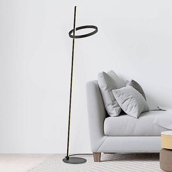 JUST LIGHT. LED-Stehlampe Ritus schwarz Eisen Dimmer 3.000 K günstig online kaufen