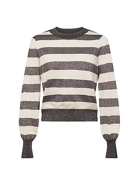 Esprit Collection Rundhalspullover Pullover mit Glitzerstreifen günstig online kaufen