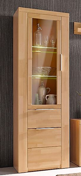 Home affaire Vitrine »ZARA75, 2 Glasboden variabel, Türen L/R, 1 Schublade, günstig online kaufen