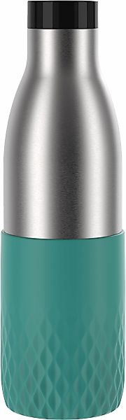 Emsa Trinkflasche "Bludrop Sleeve" Edelstahl/Silikon, Quick-Press, 12h warm günstig online kaufen