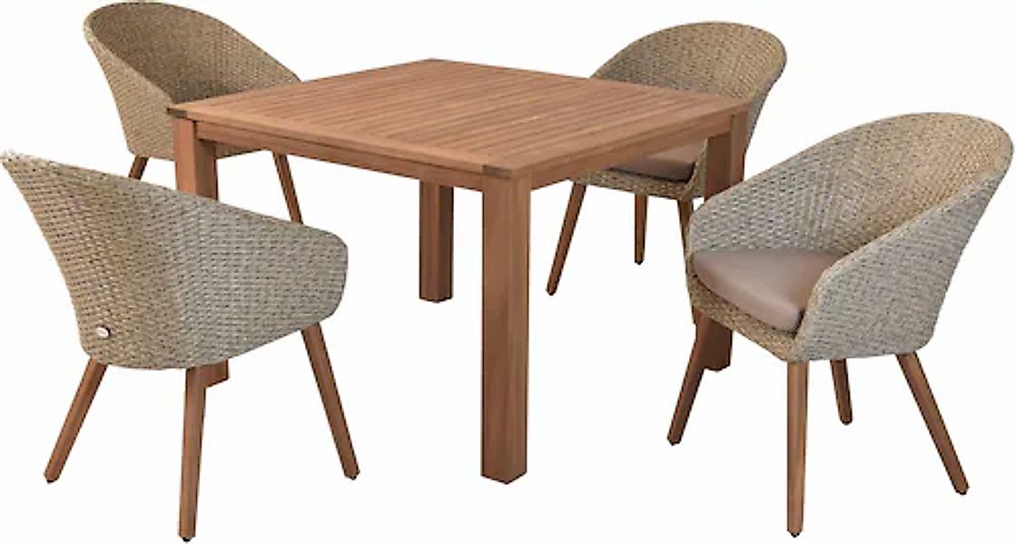 MERXX Garten-Essgruppe »»Arrone«« Set, 9 Stk. tlg. Beine aus Akazienholz günstig online kaufen