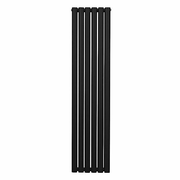 Monstershop Oval Röhrenheizkörper 1600mm x 360mm Schwarz günstig online kaufen