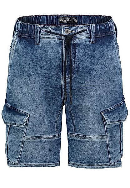SUBLEVEL Jeansshorts Cargo- mit elastischem Bund und Kordelzug (1-tlg) Carg günstig online kaufen
