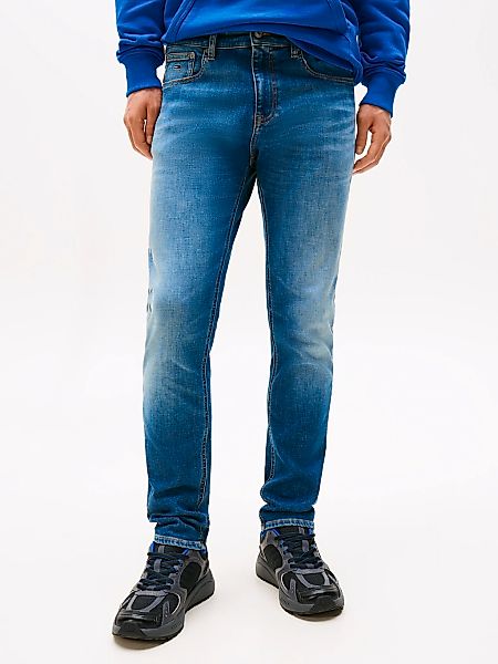 Tommy Jeans Gerade Jeans "SCANTON SLIM BI0234", Mit Markenlabel aus Leder h günstig online kaufen