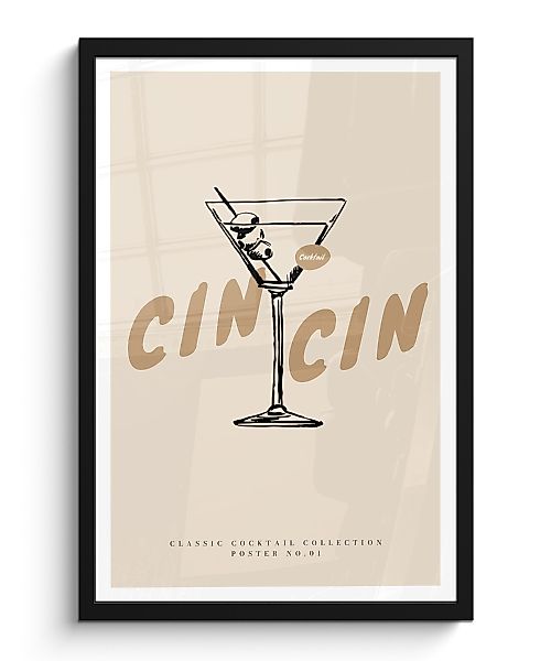 MuchoWow Poster Cocktail - Cin Cin günstig online kaufen