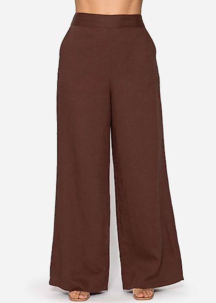SASSYCLASSY Stoffhose Leinenhose Damen mit geradem günstig online kaufen