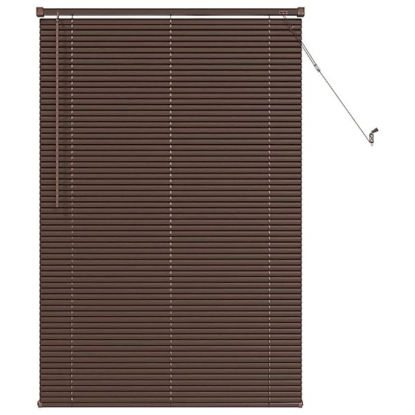 vidaXL Venetianer Jalousie Dunkelbraun mit Muster 150 x 100 cm PVC 42003790 günstig online kaufen