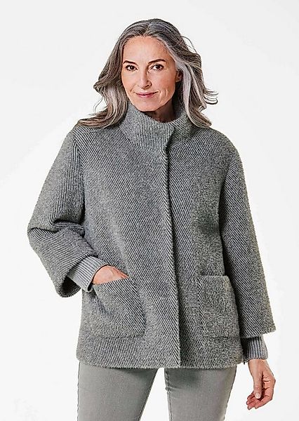 GOLDNER Outdoorjacke Flauschiger Kurzmantel mit Stehkragen Flauschjacke mit günstig online kaufen