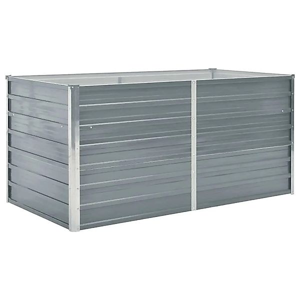 vidaXL Hochbeet 160 x 80 x 77 cm Verzinkter Stahl Grau 42404 günstig online kaufen