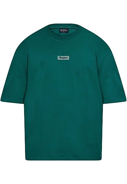 Dropsize T-Shirt "Dropsize Herren Heavy Oversize Front Rubber Patch T-Shirt günstig online kaufen