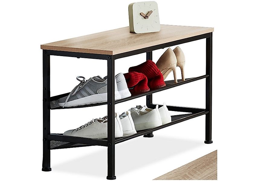 tectake Schuhregal Derry, Set 1-tlg., Industrial Style günstig online kaufen