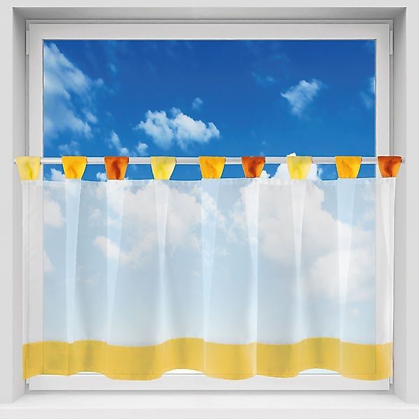 Arsvita Vorhang, Schlaufen, transparent, Voile, Bistrogardine günstig online kaufen