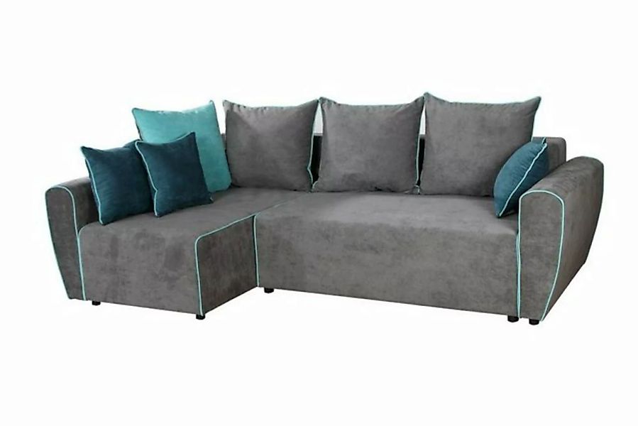 JVmoebel Sofa Big Sofa Couch Ecksofa Schlaf Polster Garnitur Stoff Wohnland günstig online kaufen