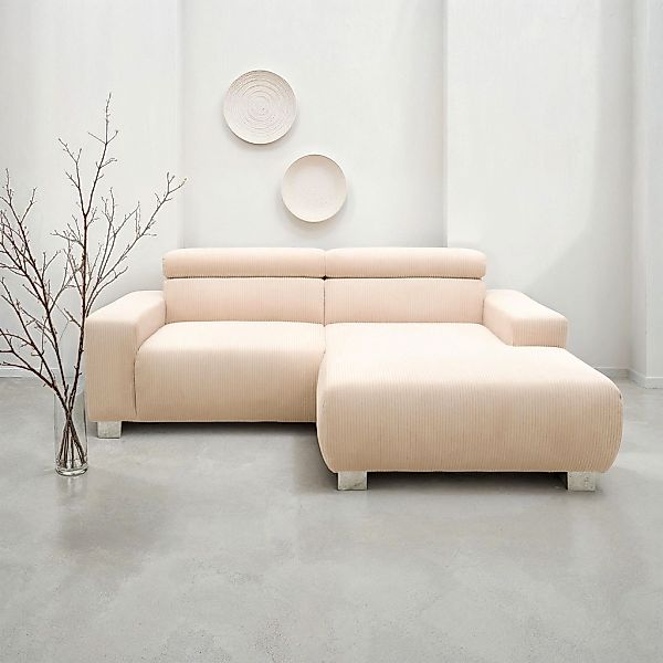 DOMO collection Ecksofa "100030 inkl. Kopfteilverstellung, guter Sitzkomfor günstig online kaufen