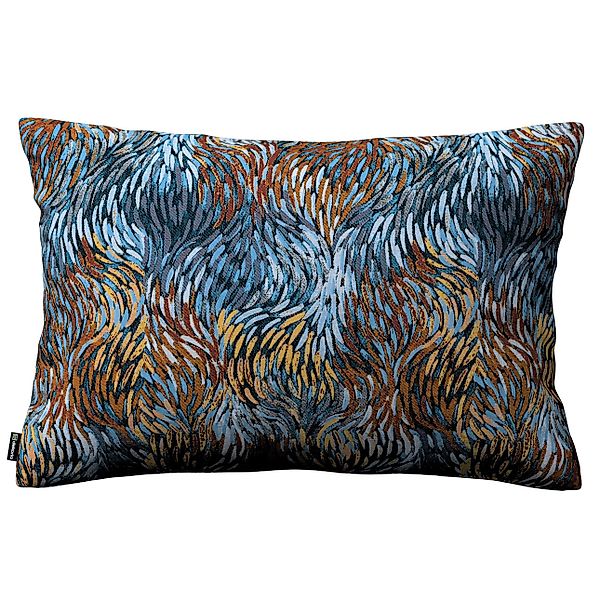 Kissenhülle Kinga rechteckig, blau- orange, 60 x 40 cm, Intenso Premium (14 günstig online kaufen