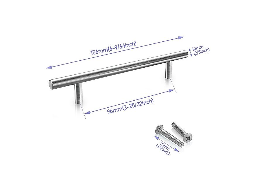 Clanmacy Möbelgriff 10X Stangengriff Möbelgriffe Schrank Küchengriff Küche günstig online kaufen