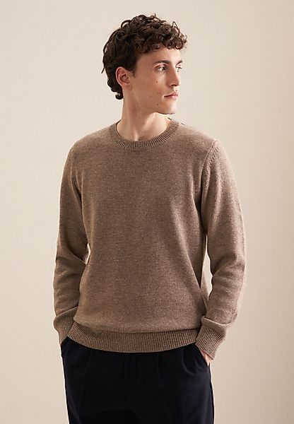 seidensticker Strickpullover "Regular" Langarm Rundhals Uni günstig online kaufen