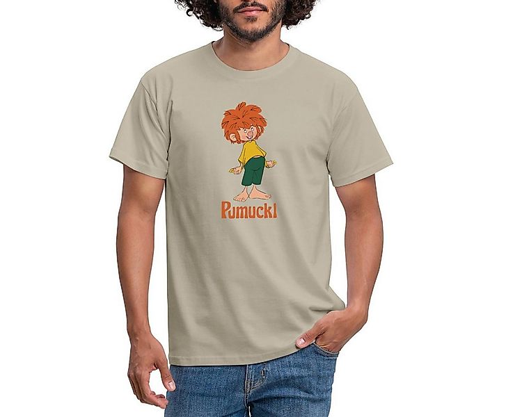 Spreadshirt T-Shirt Pumuckl Mit Frecher Pose Und Verschmitztem Lächeln Männ günstig online kaufen