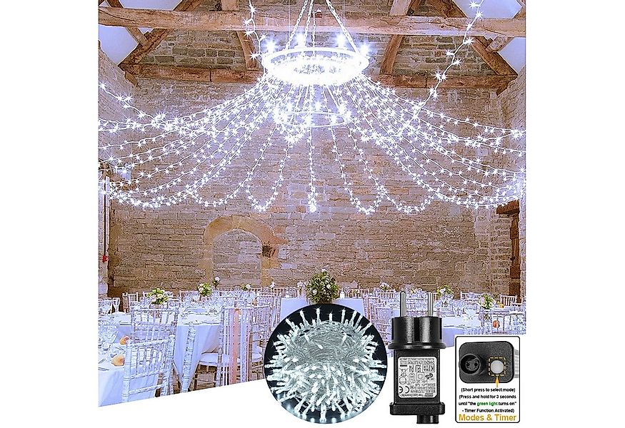 Qualra LED-Lichterkette 20/30/50/100 m LED-Lichterkette Weihnachten Lichter günstig online kaufen