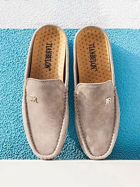 Herren Micorfiber Leder Pure Color Bequeme Casual Backless Loafers günstig online kaufen